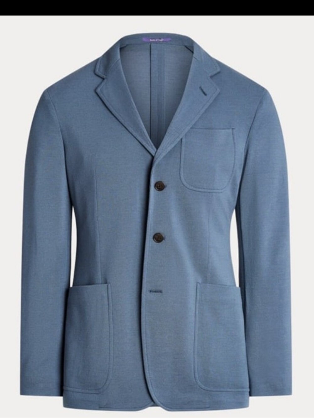 Hadley knit wool piqué jacket Purple Label 38R